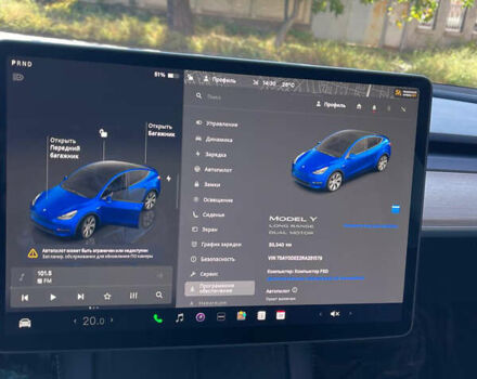 Синій Тесла Model Y, об'ємом двигуна 0 л та пробігом 30 тис. км за 29800 $, фото 4 на Automoto.ua