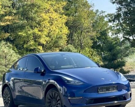 Синий Тесла Model Y, объемом двигателя 0 л и пробегом 18 тыс. км за 31499 $, фото 2 на Automoto.ua