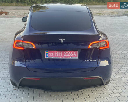 Синий Тесла Model Y, объемом двигателя 0 л и пробегом 27 тыс. км за 26500 $, фото 2 на Automoto.ua