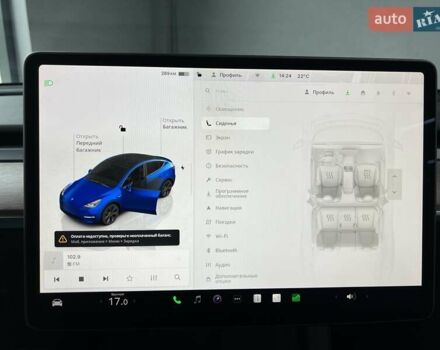 Синий Тесла Model Y, объемом двигателя 0 л и пробегом 8 тыс. км за 34199 $, фото 30 на Automoto.ua