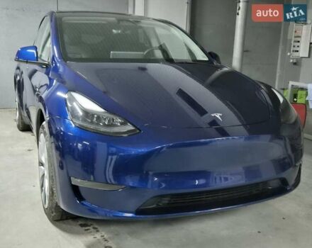 Синий Тесла Model Y, объемом двигателя 0 л и пробегом 44 тыс. км за 25000 $, фото 2 на Automoto.ua