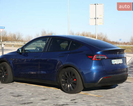 Синий Тесла Model Y, объемом двигателя 0 л и пробегом 19 тыс. км за 33900 $, фото 2 на Automoto.ua