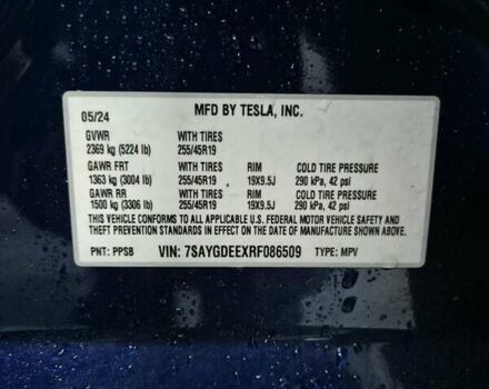 Синий Тесла Model Y, объемом двигателя 0 л и пробегом 44 тыс. км за 25000 $, фото 14 на Automoto.ua