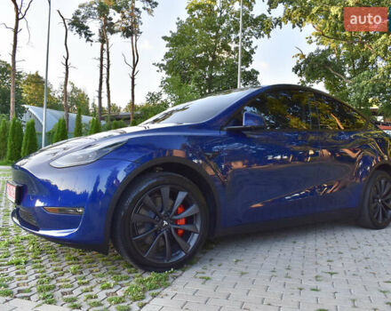 Синий Тесла Model Y, объемом двигателя 0 л и пробегом 7 тыс. км за 33500 $, фото 5 на Automoto.ua