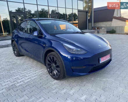 Синий Тесла Model Y, объемом двигателя 0 л и пробегом 27 тыс. км за 26500 $, фото 14 на Automoto.ua