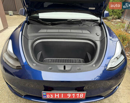 Синий Тесла Model Y, объемом двигателя 0 л и пробегом 9 тыс. км за 26900 $, фото 12 на Automoto.ua