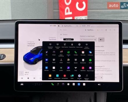 Синий Тесла Model Y, объемом двигателя 0 л и пробегом 16 тыс. км за 36999 $, фото 23 на Automoto.ua