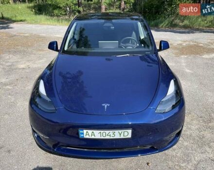 Синий Тесла Model Y, объемом двигателя 0 л и пробегом 24 тыс. км за 38800 $, фото 1 на Automoto.ua