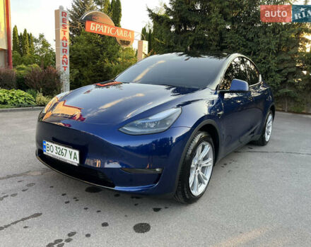 Синий Тесла Model Y, объемом двигателя 0 л и пробегом 13 тыс. км за 29500 $, фото 1 на Automoto.ua