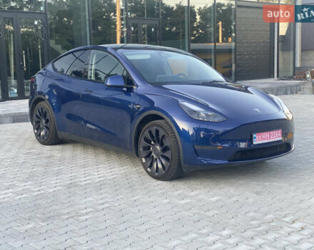Синий Тесла Model Y, объемом двигателя 0 л и пробегом 27 тыс. км за 26500 $, фото 6 на Automoto.ua