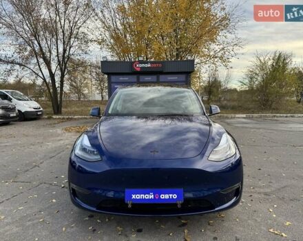 Синий Тесла Model Y, объемом двигателя 0 л и пробегом 8 тыс. км за 31900 $, фото 1 на Automoto.ua