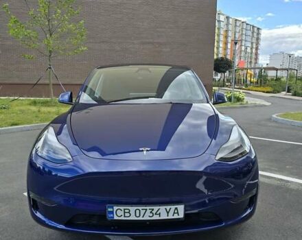 Синий Тесла Model Y, объемом двигателя 0 л и пробегом 5 тыс. км за 35000 $, фото 4 на Automoto.ua
