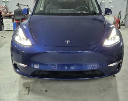 Синий Тесла Model Y, объемом двигателя 0 л и пробегом 44 тыс. км за 25000 $, фото 3 на Automoto.ua