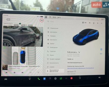 Синий Тесла Model Y, объемом двигателя 0 л и пробегом 18 тыс. км за 31499 $, фото 18 на Automoto.ua