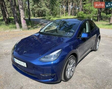 Синий Тесла Model Y, объемом двигателя 0 л и пробегом 24 тыс. км за 38800 $, фото 3 на Automoto.ua
