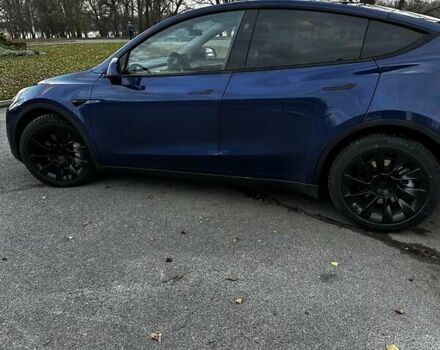 Синий Тесла Model Y, объемом двигателя 0 л и пробегом 43 тыс. км за 27500 $, фото 3 на Automoto.ua