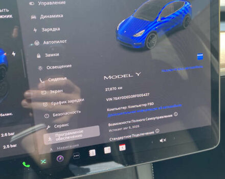 Синий Тесла Model Y, объемом двигателя 0 л и пробегом 27 тыс. км за 26500 $, фото 18 на Automoto.ua