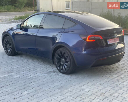 Синий Тесла Model Y, объемом двигателя 0 л и пробегом 27 тыс. км за 26500 $, фото 4 на Automoto.ua