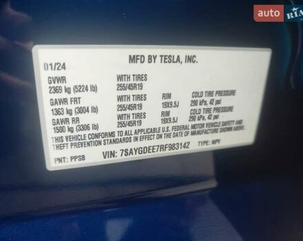 Тесла Model Y 2024 в Кривом Роге на Automoto.ua Синий Тесла Model Y, объемом двигателя 0 л и пробегом 18 тыс. км за 32000 $, фото 3 на Automoto.ua