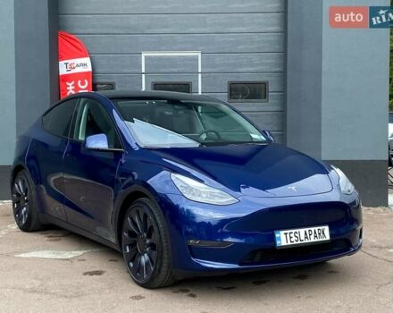 Синий Тесла Model Y, объемом двигателя 0 л и пробегом 16 тыс. км за 36999 $, фото 11 на Automoto.ua