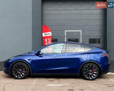 Синий Тесла Model Y, объемом двигателя 0 л и пробегом 16 тыс. км за 36999 $, фото 5 на Automoto.ua
