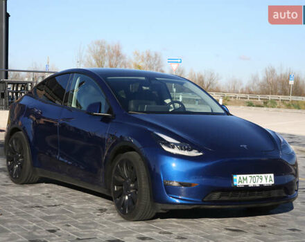 Синий Тесла Model Y, объемом двигателя 0 л и пробегом 19 тыс. км за 33900 $, фото 8 на Automoto.ua