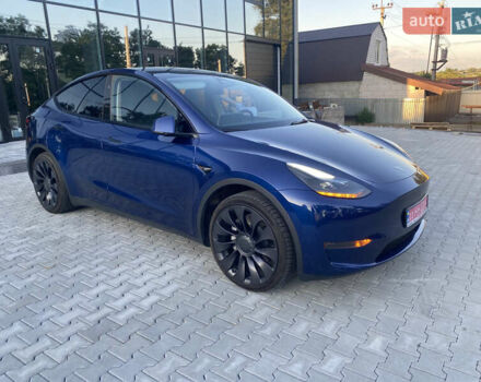 Синий Тесла Model Y, объемом двигателя 0 л и пробегом 27 тыс. км за 26500 $, фото 13 на Automoto.ua