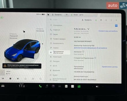 Синий Тесла Model Y, объемом двигателя 0 л и пробегом 8 тыс. км за 34199 $, фото 29 на Automoto.ua