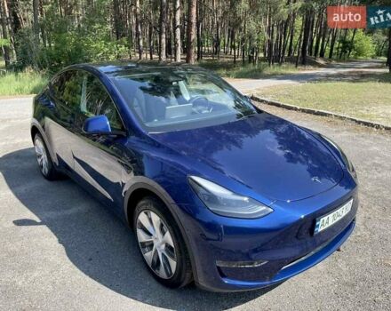Синий Тесла Model Y, объемом двигателя 0 л и пробегом 24 тыс. км за 38800 $, фото 13 на Automoto.ua