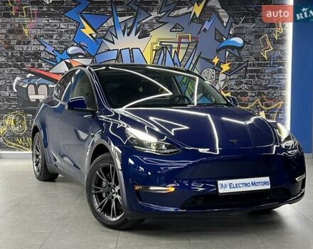 Синий Тесла Model Y, объемом двигателя 0 л и пробегом 8 тыс. км за 34199 $, фото 7 на Automoto.ua