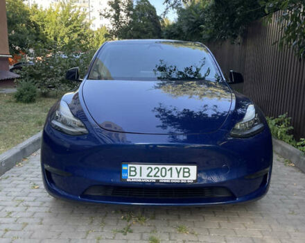 Синий Тесла Model Y, объемом двигателя 0 л и пробегом 106 тыс. км за 22500 $, фото 1 на Automoto.ua