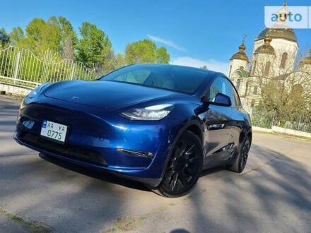 Синий Тесла Model Y, объемом двигателя 0 л и пробегом 80 тыс. км за 30500 $, фото 1 на Automoto.ua