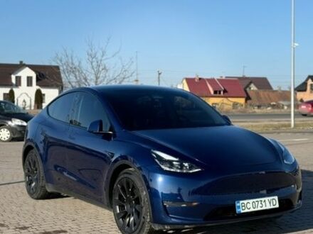 Синий Тесла Model Y, объемом двигателя 0 л и пробегом 40 тыс. км за 21000 $, фото 1 на Automoto.ua