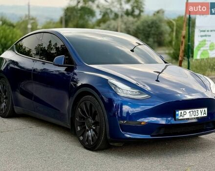 Синий Тесла Model Y, объемом двигателя 0 л и пробегом 126 тыс. км за 22900 $, фото 1 на Automoto.ua