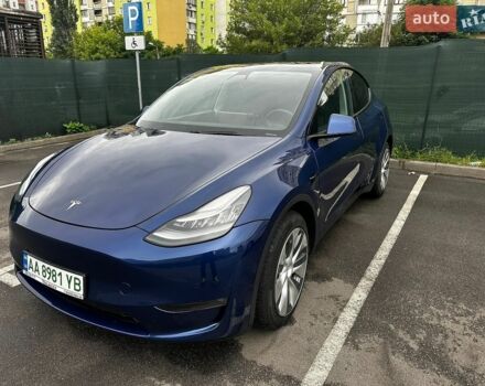 Синий Тесла Model Y, объемом двигателя 0 л и пробегом 93 тыс. км за 21200 $, фото 1 на Automoto.ua