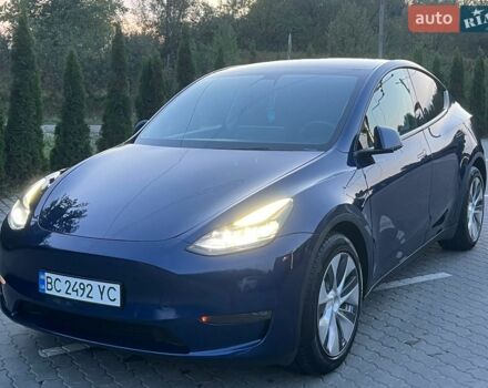Синий Тесла Model Y, объемом двигателя 0 л и пробегом 93 тыс. км за 20999 $, фото 1 на Automoto.ua