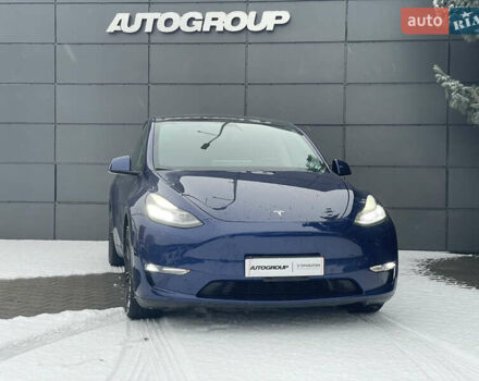 Синий Тесла Model Y, объемом двигателя 0 л и пробегом 60 тыс. км за 26500 $, фото 1 на Automoto.ua