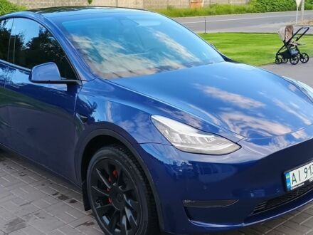 Синий Тесла Model Y, объемом двигателя 0 л и пробегом 141 тыс. км за 22200 $, фото 1 на Automoto.ua