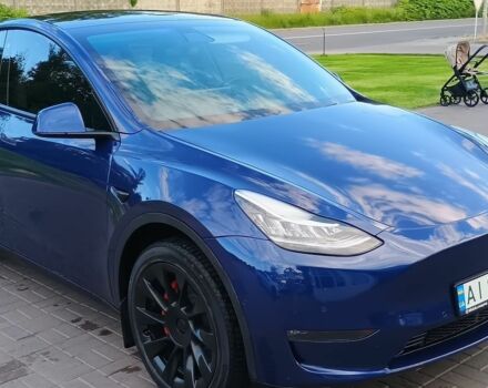 Синий Тесла Model Y, объемом двигателя 0 л и пробегом 141 тыс. км за 22200 $, фото 1 на Automoto.ua