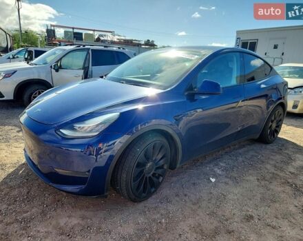 Синий Тесла Model Y, объемом двигателя 0 л и пробегом 71 тыс. км за 6600 $, фото 1 на Automoto.ua