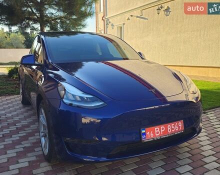 Синий Тесла Model Y, объемом двигателя 0 л и пробегом 130 тыс. км за 21500 $, фото 1 на Automoto.ua