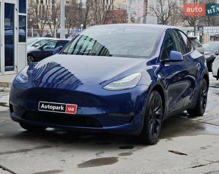 Синий Тесла Model Y, объемом двигателя 0 л и пробегом 120 тыс. км за 22490 $, фото 1 на Automoto.ua