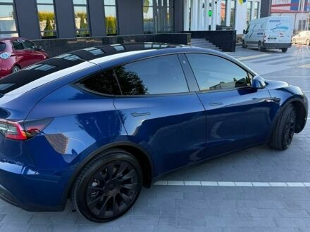 Синий Тесла Model Y, объемом двигателя 0 л и пробегом 50 тыс. км за 20100 $, фото 1 на Automoto.ua