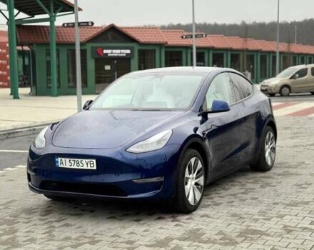 Синий Тесла Model Y, объемом двигателя 0 л и пробегом 93 тыс. км за 22500 $, фото 1 на Automoto.ua