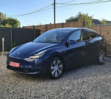 Синий Тесла Model Y, объемом двигателя 0 л и пробегом 73 тыс. км за 21000 $, фото 1 на Automoto.ua