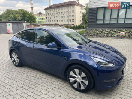 Синий Тесла Model Y, объемом двигателя 0 л и пробегом 35 тыс. км за 24000 $, фото 1 на Automoto.ua