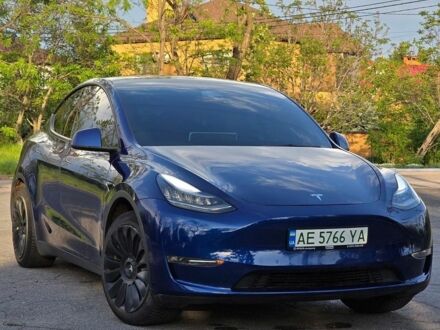 Синий Тесла Model Y, объемом двигателя 0 л и пробегом 71 тыс. км за 19300 $, фото 1 на Automoto.ua