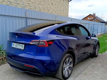 Синий Тесла Model Y, объемом двигателя 0.32 л и пробегом 64 тыс. км за 25800 $, фото 1 на Automoto.ua