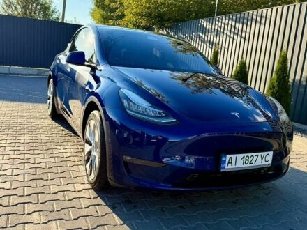 Синій Тесла Model Y, об'ємом двигуна 0 л та пробігом 45 тис. км за 24000 $, фото 1 на Automoto.ua