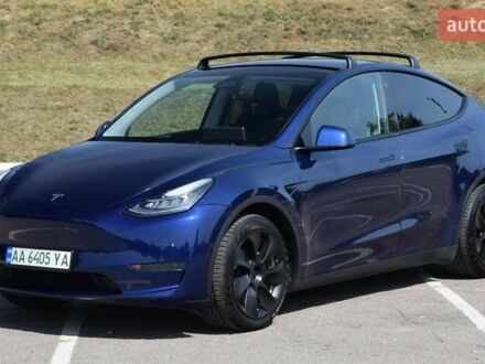 Синий Тесла Model Y, объемом двигателя 0 л и пробегом 81 тыс. км за 25499 $, фото 1 на Automoto.ua